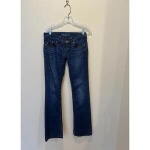 Sinful Blue Jeans Size 27 Semi-Flare Stretch Y2K Style
